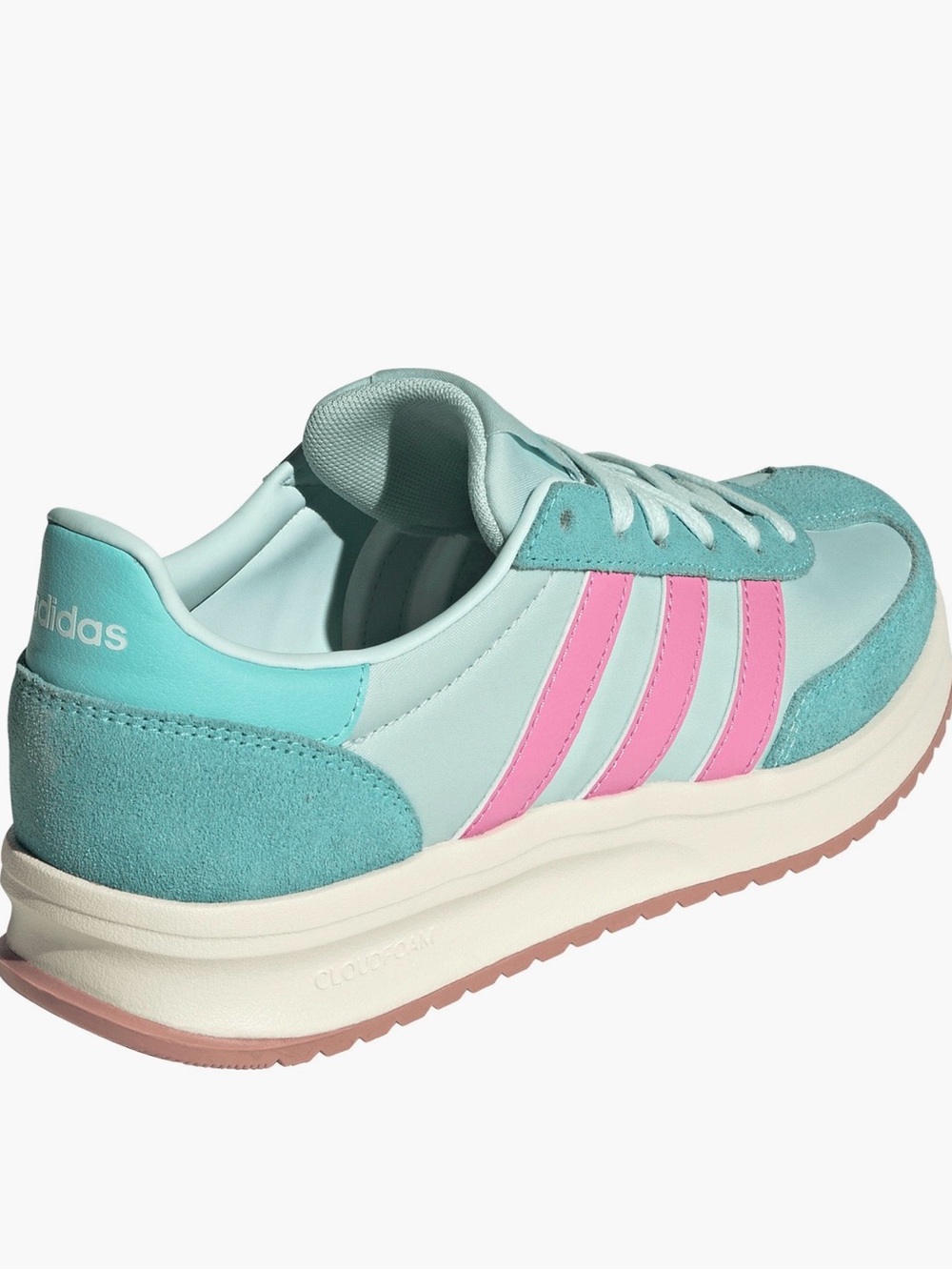 Adidas Run 70s 2.0 Sneaker Halo Mint Bliss Pink Off White Colorway Women's 7.5 - Picture 11 of 15